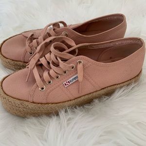 Superga Women’s platform rope sneakers size 9
